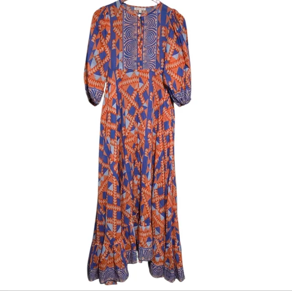 Marea House Dress in Grecian Geo Size XS - Picture 4 of 6